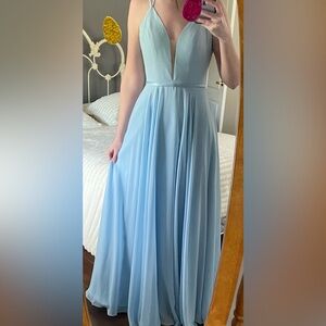 Christina Wu Bridesmaid or Prom Dress 22889 Chambray color